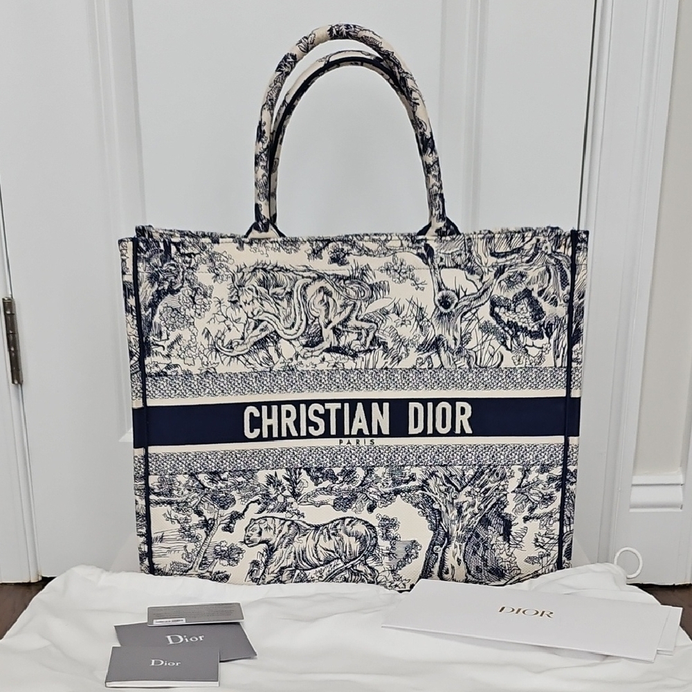 Large Dior Book Tote